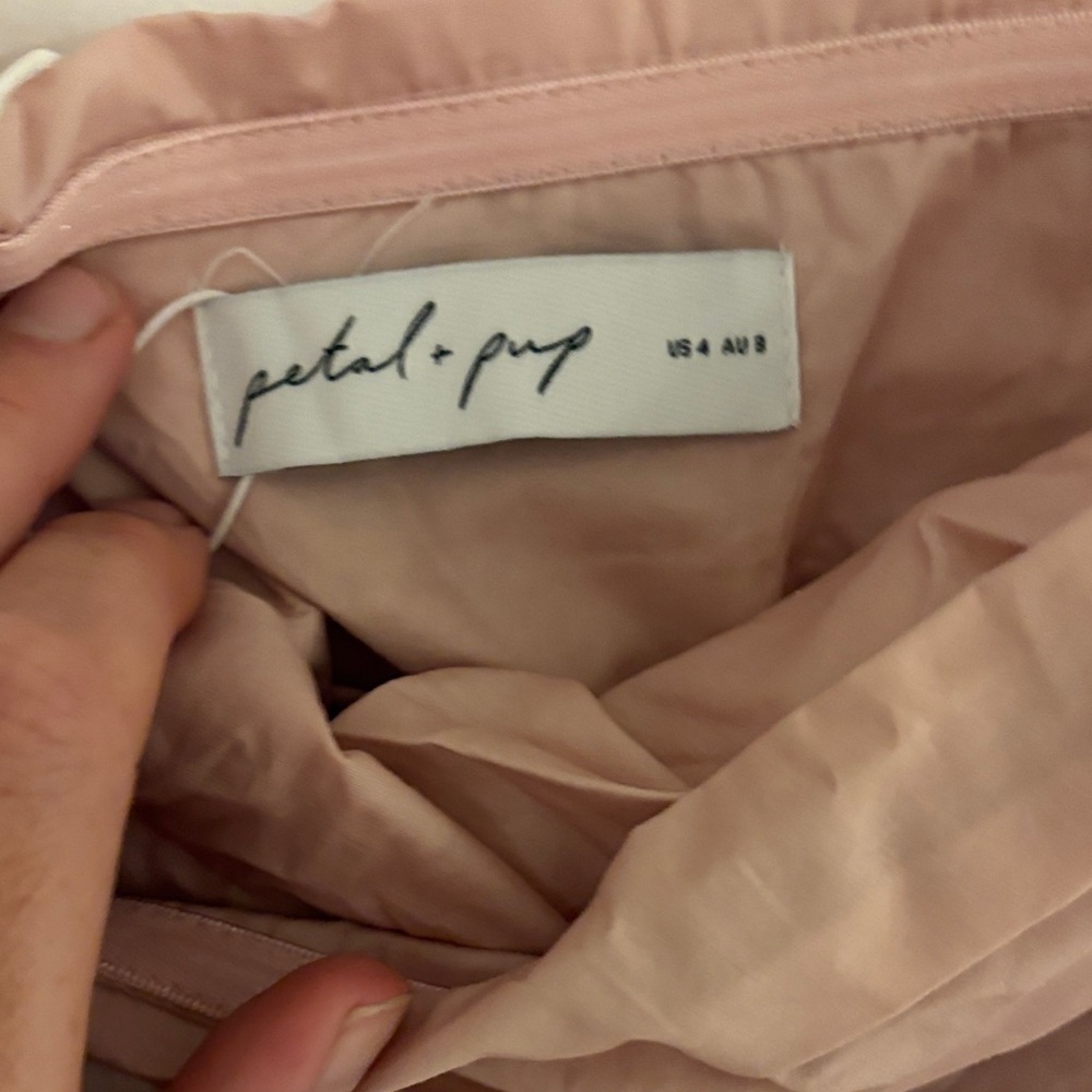 Petal & Pup Strapless Blush Dress - Picture 4 of 6